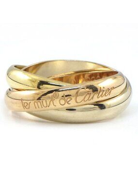 Cartier Ring Trinity Three Color 18k Yellow Gold 18k Pink White